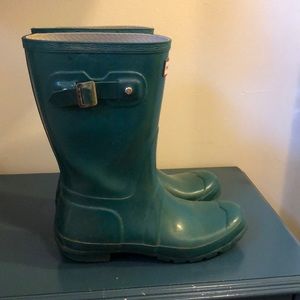 Green Hunter Boots, Size EU 39